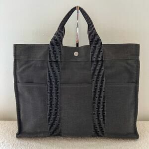 Hermes Canvas Herline MM Tote Bag